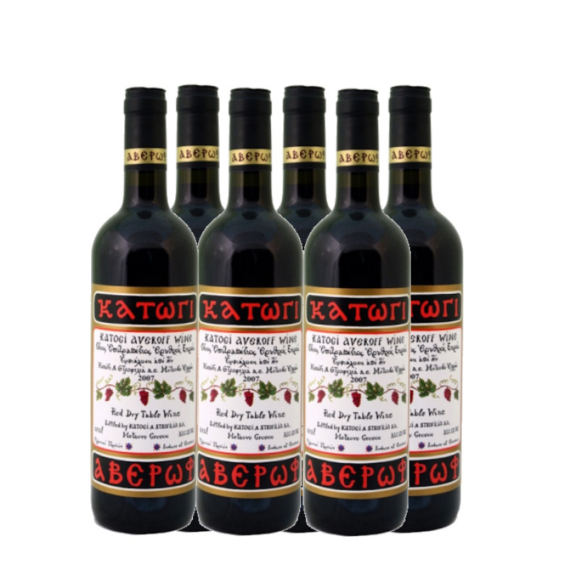 KATOGI AVEROFF RED WINE 13%VOL 750ml 6pcs