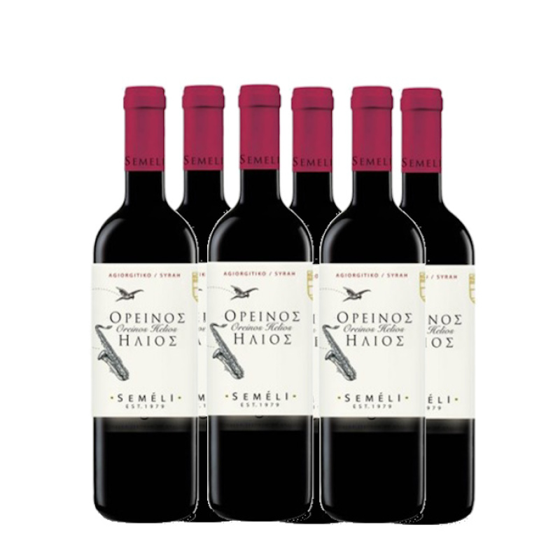 SEMELI OREINOS HELIOS RED WINE 13,5%VOL 750ml 6pcs