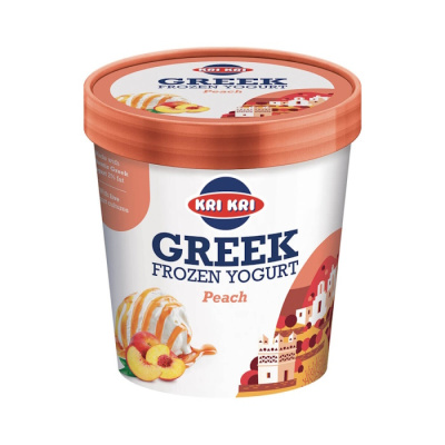 KRI KRI GREEK FROZEN YOGURT PEACH 450ml