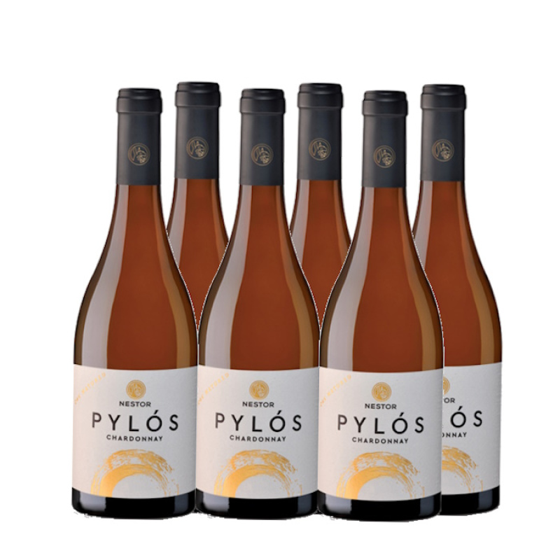 NESTOR PYLOS WHITE WINE CHARDONNAY 12.8%VOL 750ml 6pcs