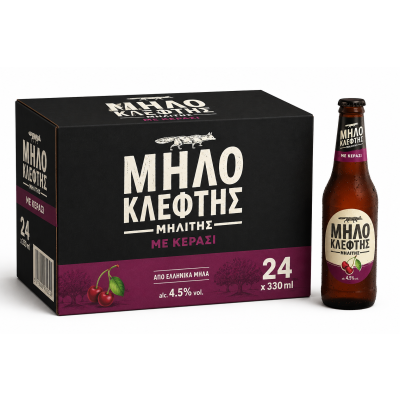 ΜΗΛΟΚΛΕΦΤΗΣ Μηλίτης Κεράσι 4.5%VOL 24x330ml