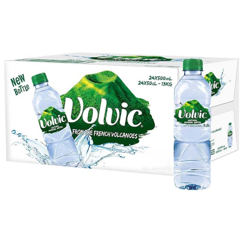 VOLVIC NATURAL MINERAL WATER 500ml 24pcs