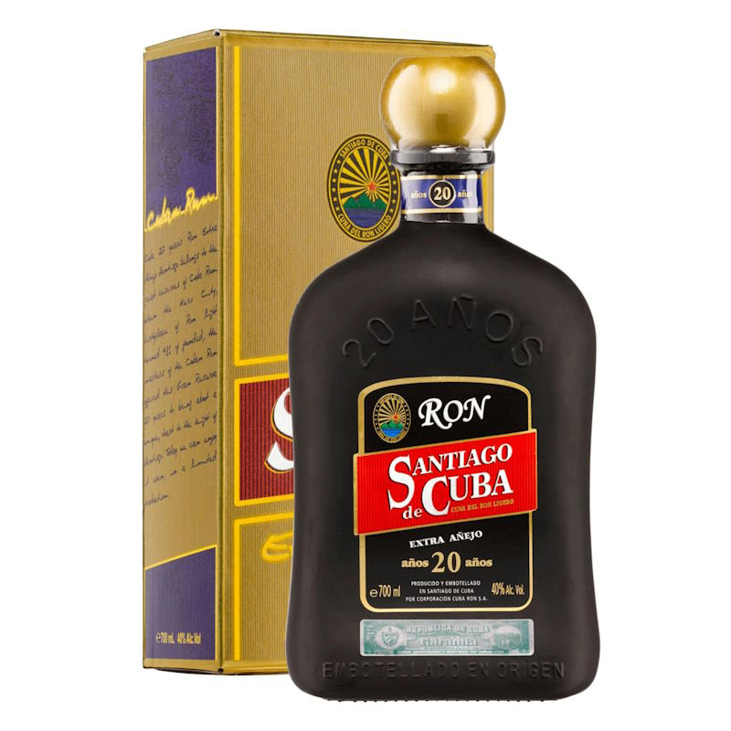 SANTIAGO DE CUBA RUM 20 Y.O. EXTRA ANEJO G.B. 40%VOL 700ml