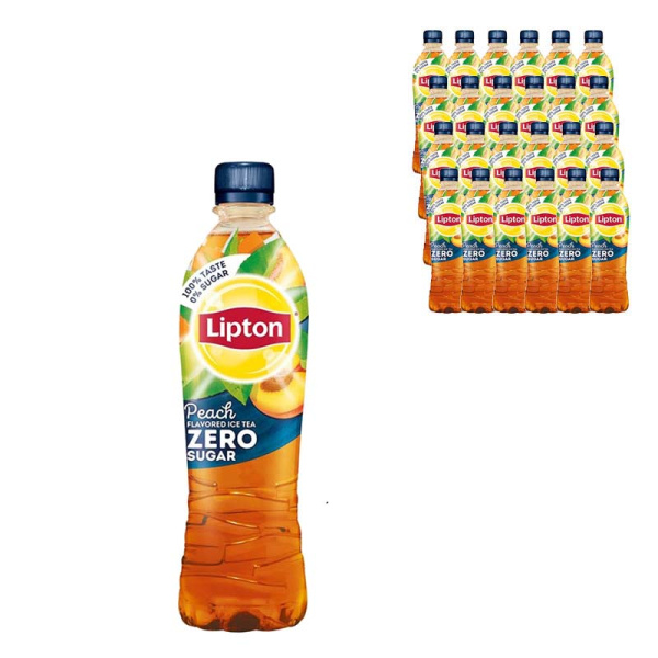 LIPTON GREEN PEACH ZERO SUGAR 24x500ml