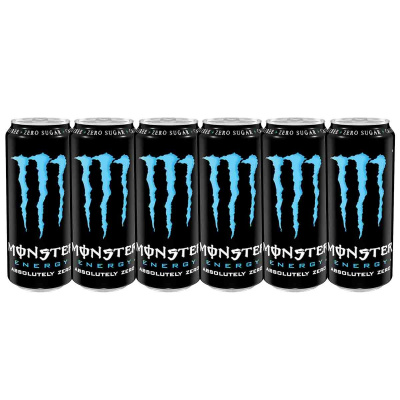 MONSTER ENERGY ABSOLUTELY ZERO SUGAR FREE 6x500ml