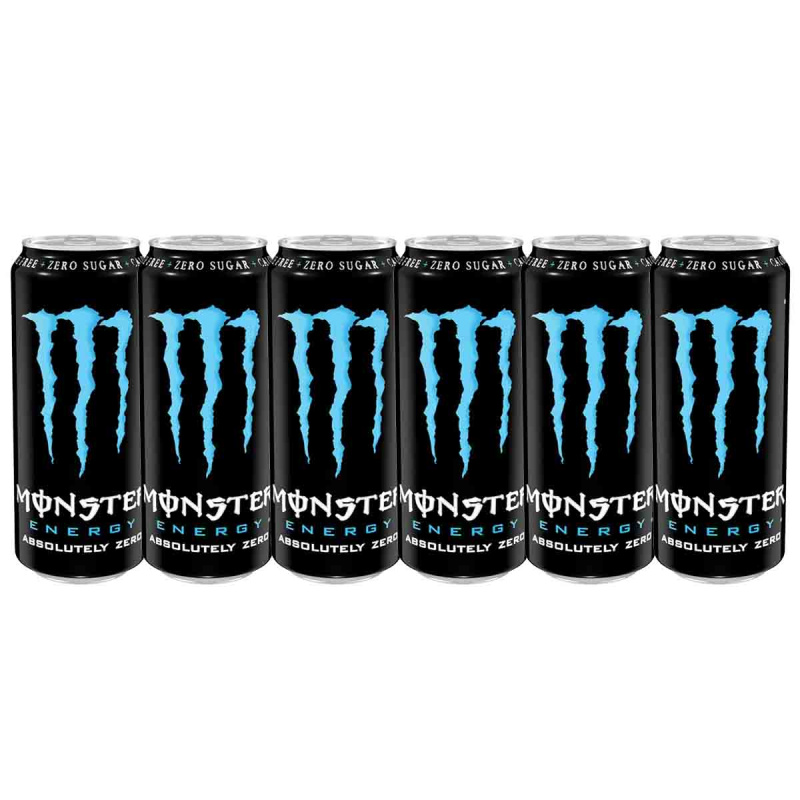 MONSTER ENERGY ABSOLUTELY ZERO SUGAR FREE 6x500ml