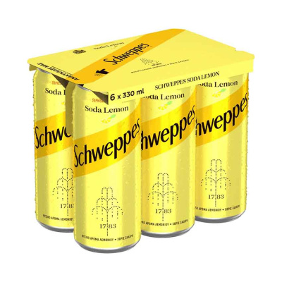 SCHWEPPES SODA LEMON 330ml 6pcs