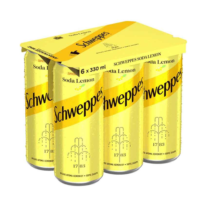 SCHWEPPES LEMON 330ml 6pcs