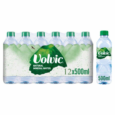 VOLVIC NATURAL MINERAL WATER 500ml 12pcs