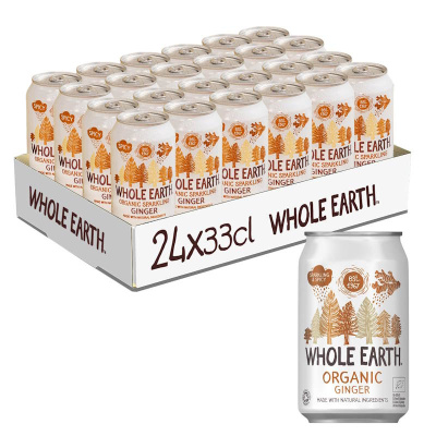 WHOLE EARTH SPARKLING GINGER 24x330ml bio