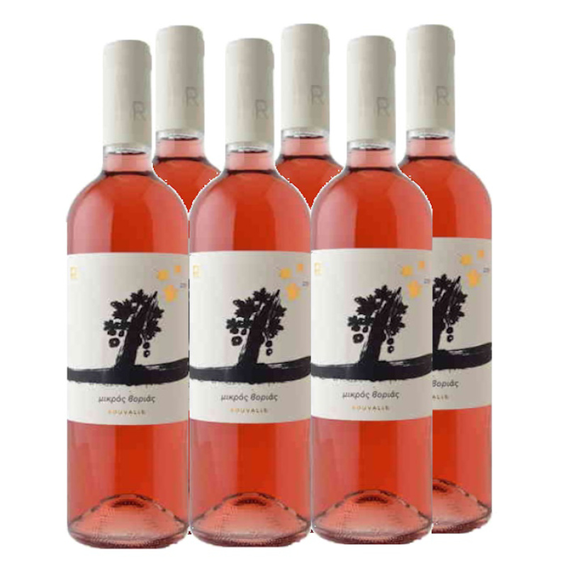 ROUVALIS MIKROS VORIAS ROSE WINE 13%VOL 750ml 6pcs