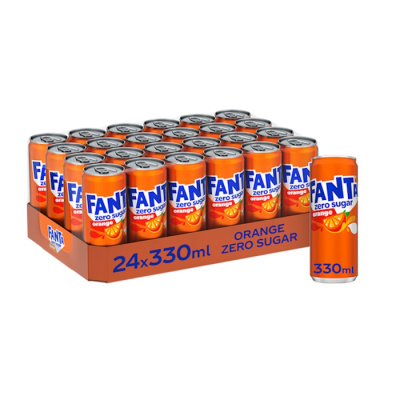 FANTA ORANGE ZERO SUGAR CAN 330ml 24pcs