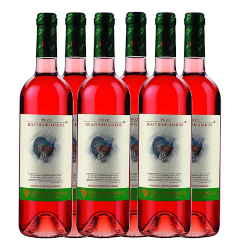 XATZIMICHALIS POLYPOIKILIAKOS ROSE WINE 14%VOL 750ml 6pcs