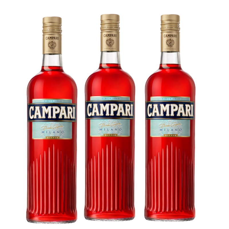 CAMPARI  BITTER 25%VOL 700ml 3pcs