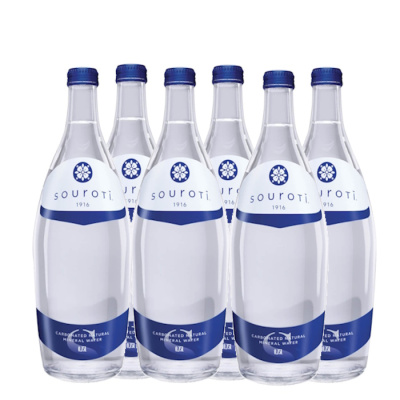 SOUROTI CARBONATED MINERAL WATER 6x750ml