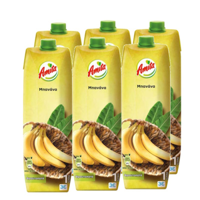 AMITA BANANA FRUIT DRINK 1lt 6pcs