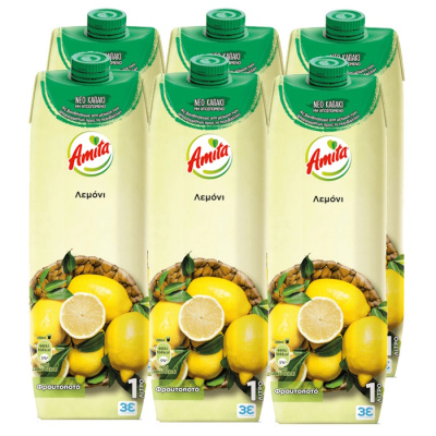 AMITA LEMON FRUIT DRINK 1lt 6pcs