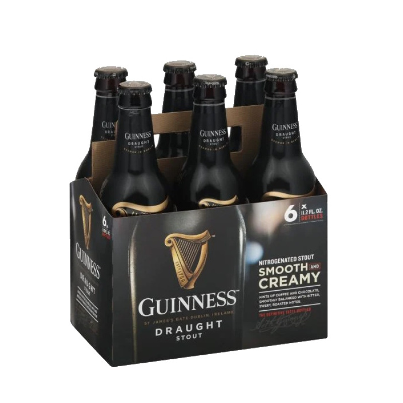 GUINNESS DRAUGHT STOUT BOTTLE 330ml 6pcs