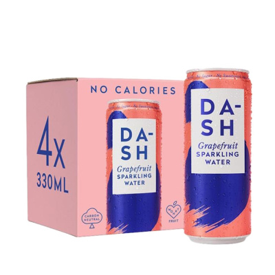 DASH GRAPEFRUIT SPARKLING WATER 330ml 4pcs