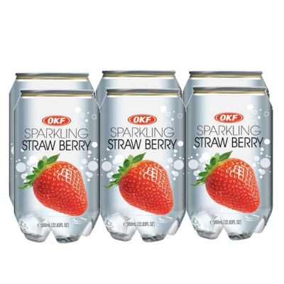 OKF SPARKLING STRAWBERRY 350ml 6pcs