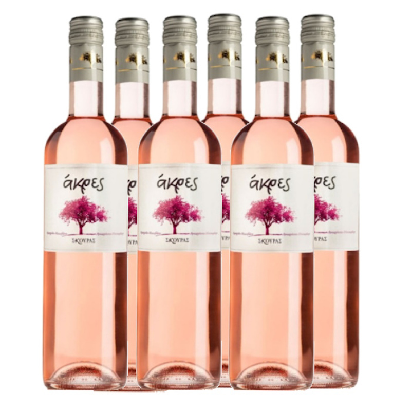 SKOURAS AKRES ROSE WINE 12%VOL 750ml 6pcs