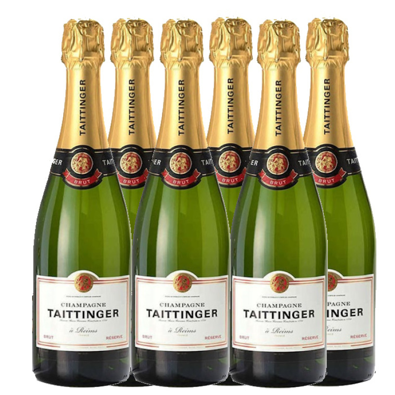 TAITTINGER BRUT RESERVE 12.5%VOL 750ml 6pcs