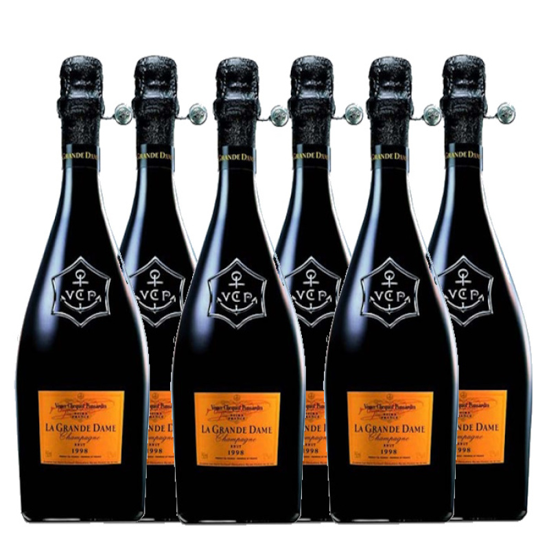 VEUVE GRANDE DAME BRUT 1998 12%VOL 750ml 6pcs