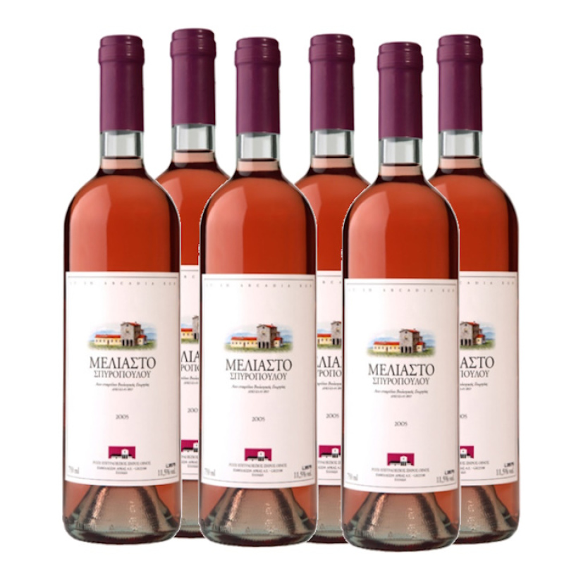 SPIROPOYLOS MELIASTO ROSE WINE 11.5%VOL 750ml 6pcs