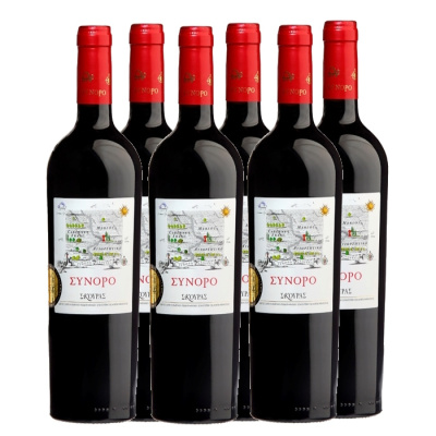 SKOURAS SYNORO RED WINE 14%VOL 750ml 6pcs