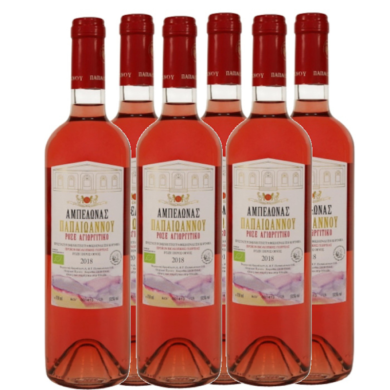 PAPAIOANNOU ESTATE ROSE AGIORGITIKO 13.5%VOL 750ml bio 6pcs