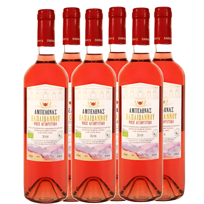 PAPAIOANNOU ESTATE ROSE AGIORGITIKO 13.5%VOL 750ML BIO 6PCS