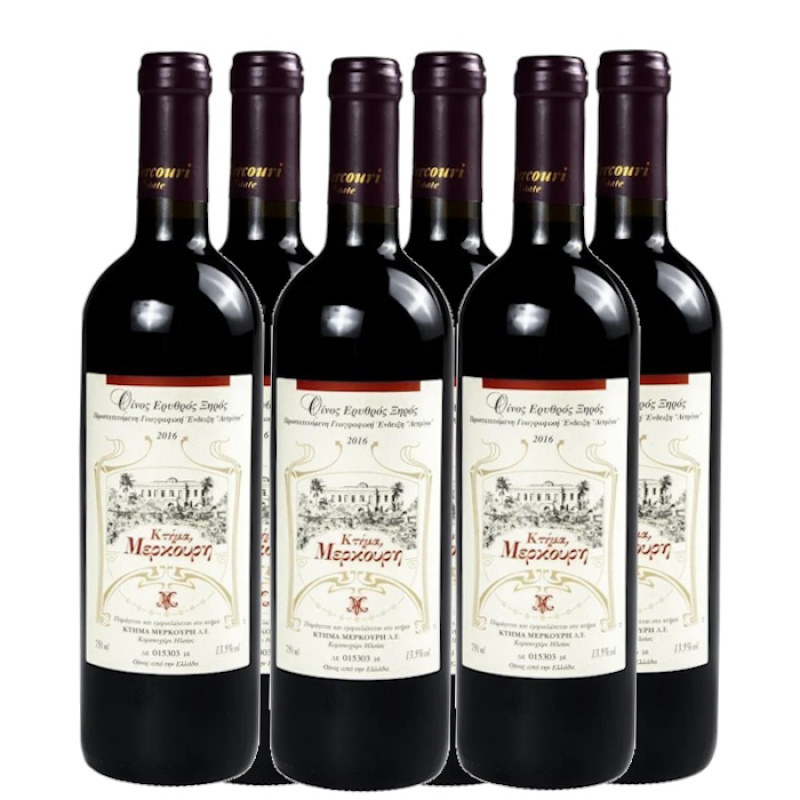 MERKOURI ESTATE RED WINE 13%VOL 750ml 6pcs