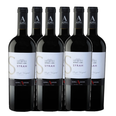 ALFA ESTATE SYRAH RED DRY WINE 14%VOL 750ml 6pcs