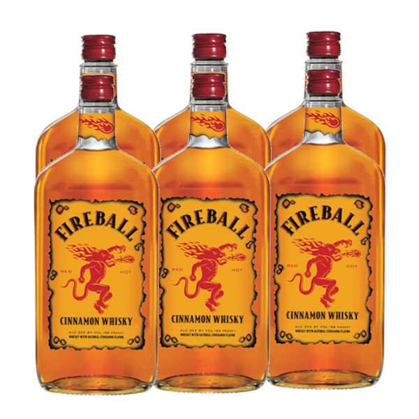 FIREBALL BLENDED CINNAMON & WHISKY LIQUEUR 33%VOL 700ml 6pcs