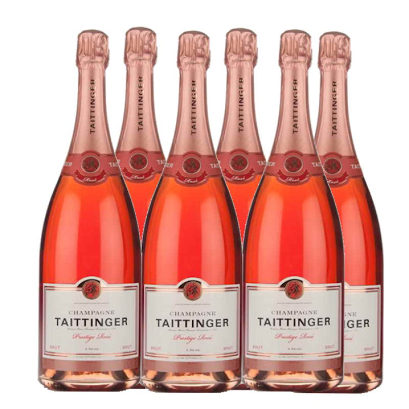 TAITTINGER ROSE 12.5%VOL 750ml 6pcs