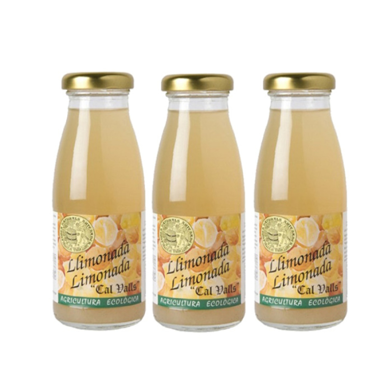 CAL VALLS ORGANIC LEMONADE WITH AGAVE SYRUP 200ml bio 3pcs