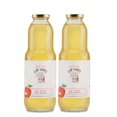 CAL VALLS ORGANIC 100% NATURAL APPLE JUICE 1lt bio 2pcs