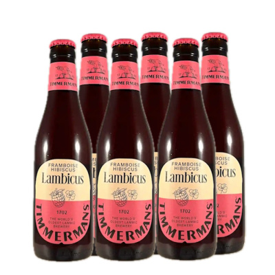 TIMMERMANS Lambicus Framboise Hibiscus 4%vol 250ml 6τεμ