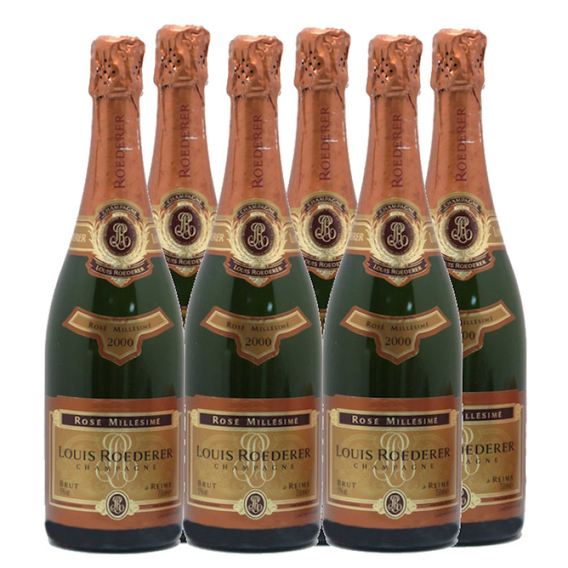 LOUIS ROEDERER BRUT ROSE MILLESIME 2000 12%VOL 750ml 6pcs