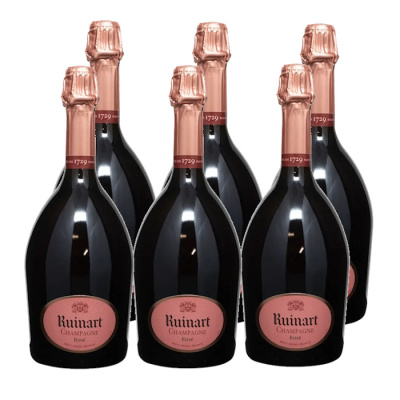 RUINART CHAMPAGNE ROSE 12,50%VOL 750ml 6pcs