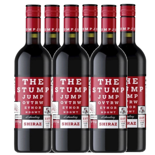 D'ARENBERG STUMP JUMP SHIRAZ RED WINE 14%VOL 750ml 6pcs