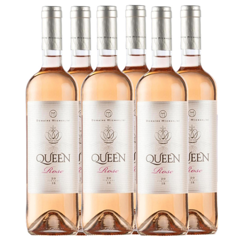 MICHAELIDI QUEEN ROSE WINE 13%VOL 750ml 6pcs