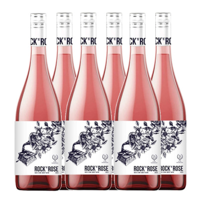 BAIRAKTARIS ROCK N ROSE SEMI-SWEET WINE 11.5%VOL 750ml 6pcs