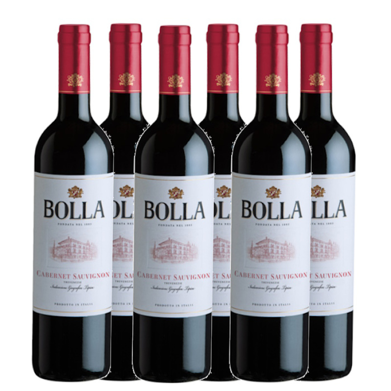 BOLLA CABERNET SAUVIGNON VENEZIE 12.5%VOL 750ml 6pcs