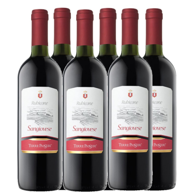 TERRE PASSERI SANGIOVESE RUBICONE 12.5%VOL 750ml 6pcs