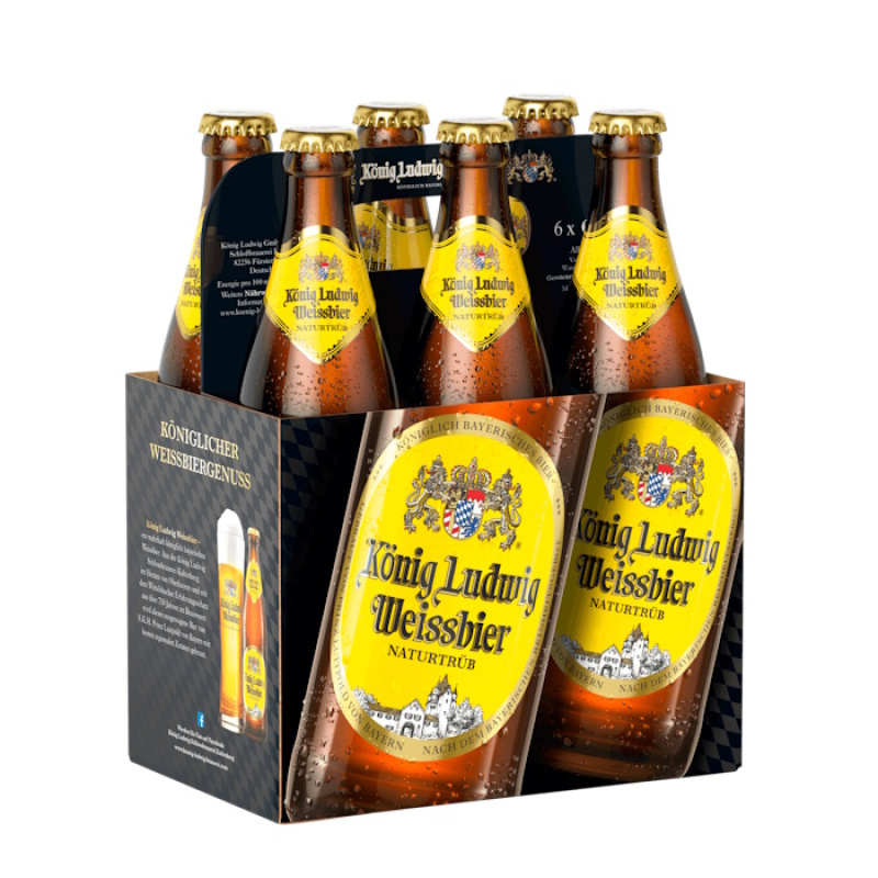 KONIG Ludwing Weissbier Naturtrub 5,5% 500ml 6τεμ