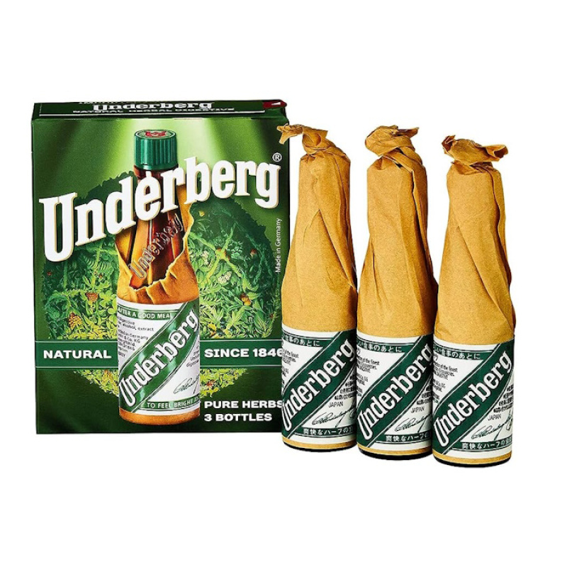 UNDERBERG NATURAL HERBAL DIGESTIVE 44%VOL 3x20ml