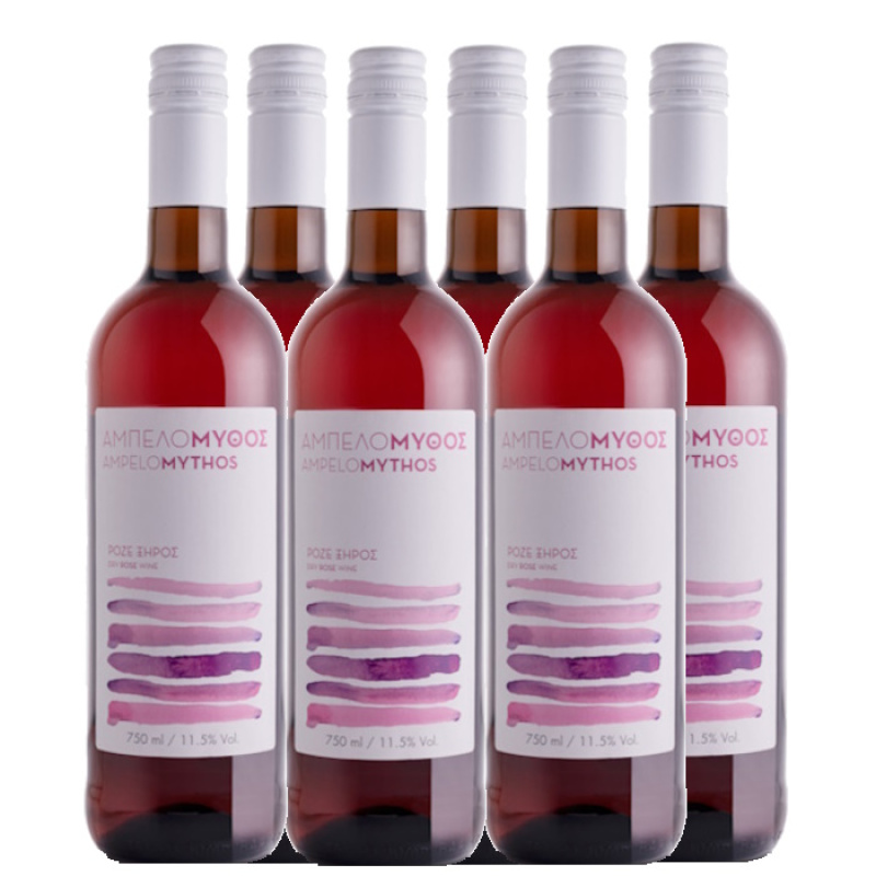 KOUTSODIMOU AMPELOMUTHOS DRY ROSE WINE 11,5%VOL 750ml 6pcs