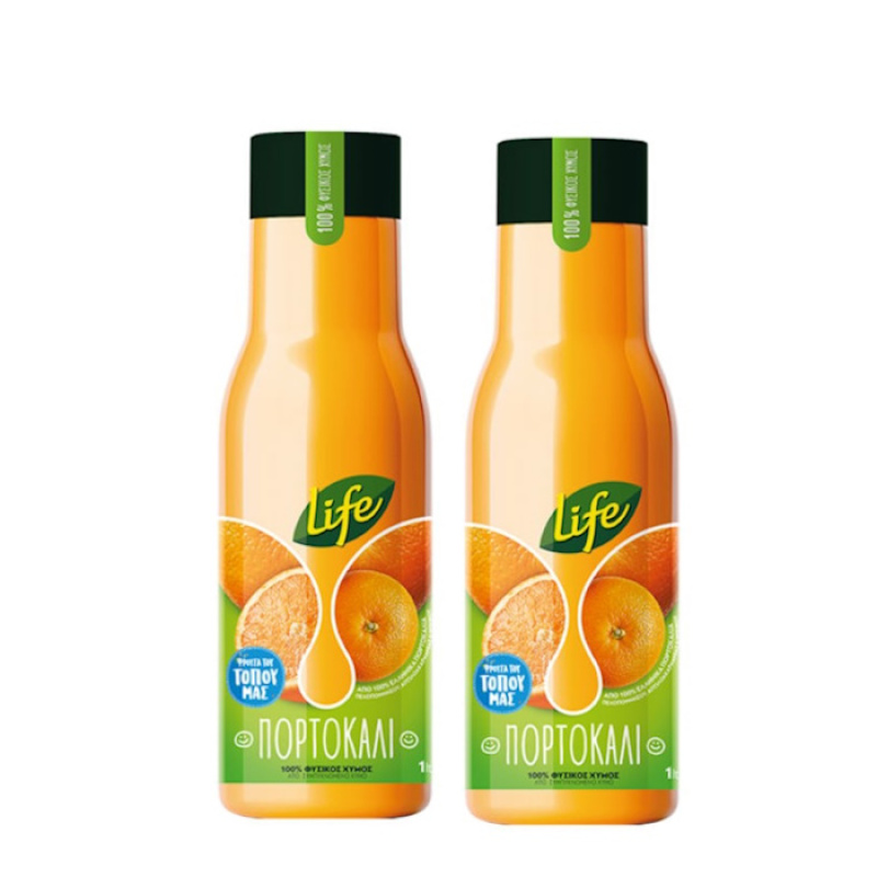 LIFE ORANGE FRUIT JUICE 400ml 2pcs