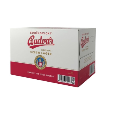 BUDWEISER BUDVAR BEER BOTTLE 5%VOL 24x500ml